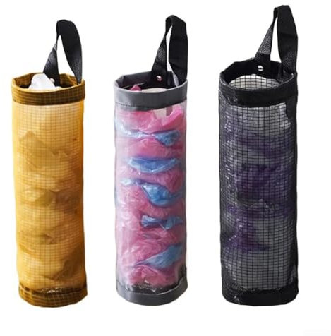 Lot de 3 supports pour sacs poubelle de cuisine pour un accès facile et une élimination efficace des déchets