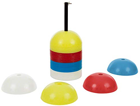 Sport-Tec Markierungshalbkugel Markierungshütchen Trainingshütchen Hütchen Training Fussball 40 Stück