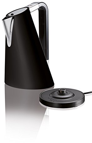 BUGATTI, Vera Easy, Bollitore Elettrico con Filtro Anticalcare Removibile, capacità 1.75 Litri, 2180 W, Corpo in Acciaio Inox (Nero Opaco)