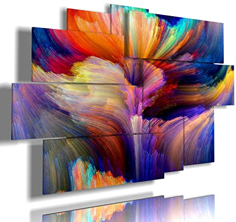 duudaart Quadro Astratto Moderno Soggiorno Grandi 3d Salotto Ufficio Parete Dimensioni Camera da Letto Stampa Pannelli Verticale Xxl Composizione Arredo Bagno Casa Multilivello 171x108cm