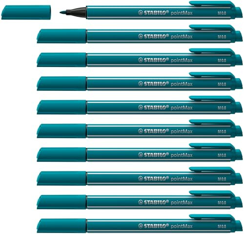 STABILO - Filzschreiber - pointMax | 10er Pack, türkis