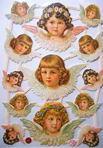 Glanzbilder Glück Engel Liebe EF 7315 Oblate Posiebilder Scrapbook Deko GWI 545