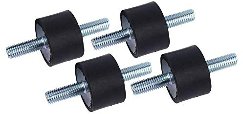 Keenso Gummipuffer M8, 4 stücke Stoßdämpfer Anti Vibration Gummi Isolator Halterungen Luftkompressor Pumpe Stoßdämpfer mit Schrauben (M8 30 * 20)