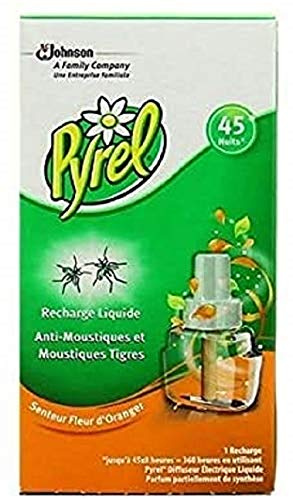 Pyrel Household Electric Insecticide Liquid Refill 45 Nights Orange Blossom Fragrance – Pack of 3