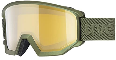 uvex athletic FM Skibrille, croco matt/gold-LGL, one size
