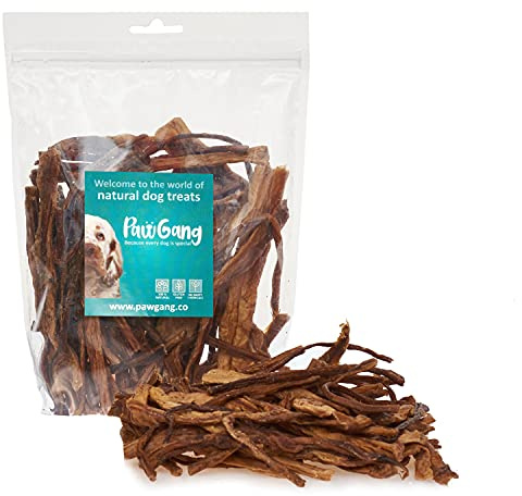 PawGang - Soft Buffalo Sticks 200g - 100% Natural Treats for Dogs Puppies Young Adult Old Small Large Dog - Air Dried Chews Snacks - Healthy Hypoallergenic - Low Fat Grain Free - BARF Raw