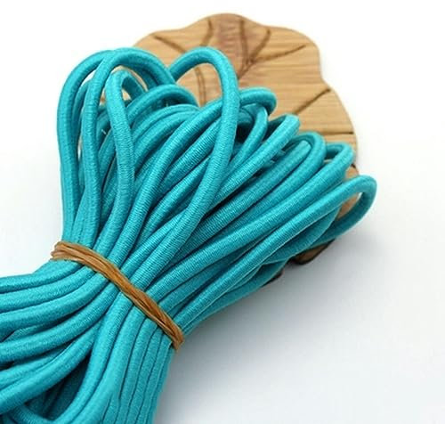 Cuerda elástica alta de 4mm, banda de goma gruesa, banda de goma redonda, accesorios, pantalones, cuerda elástica, banda de goma-12,40mm,10M