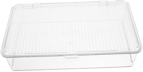 TOPBATHY Boîte à Ustensiles Empilable Petite Taille Transparent, Porte-Couverts Plastique Résistant, Étui à Couverts Sécurisé pour Organisation la Cuisine et Rangement Portable
