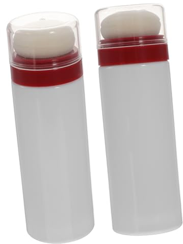 MOLUCKFU 2stücke Puderquaste Flasche Körper Talkumpuder Behälter Tragbar Für Junge Mädchen Kleinkinder Mit Puderquaste Für Sanfte Anwendung Aus Robustem Material