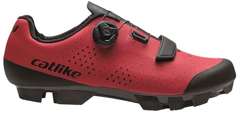CATLIKE 7200600022 - Cykelskor Kompact'o X MTB/XC Storlek 45 maximal komfort med ATOP-system för män och kvinnor, kardborrstängning Färg Röd
