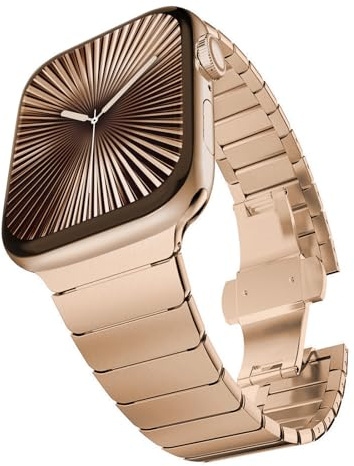 CHANCHY 49mm 46mm 45mm 44mm 42mm(Serie 3) für Apple Watch Armband,Edelstahl Gliederarmband Metall Ersatzarmbänder Geeignet für Apple watch Ultra 3/Ultra 2 1/SE 3 2 1/ Series 11 10 9 8 7 6 5 4 3 2 1