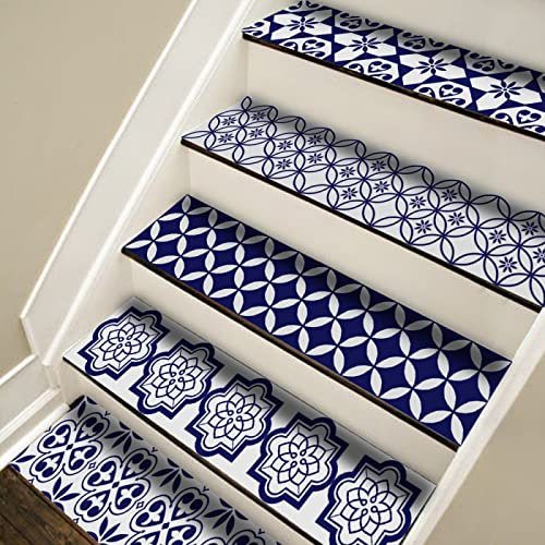 Bathroom tile stickers, kitchen tile stickers Kitchen Tile Stickers 21cm x 100cm Navy Blue Floor Wall Tile Transfers Sticker for Home Decor, Peel & Stick self-Adhesive splashback, DIY Rectangle Sticke