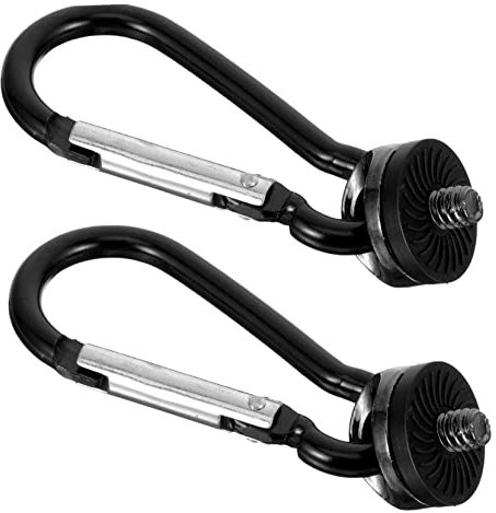 Happyyami Gancio Per Tracolla Per Fotocamera in Metallo 2 Pezzi, Fibbia Portatile Per Cintura in Vita, Accessori Per Fotocamera Stabili Per Uso Outdoor e Fotografi Amatori