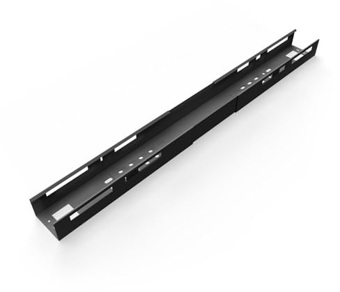 EISNHAUER® Kabelwanne Beam, extra Lange Kabelführung, flexibel verstellbar 110 bis 170 cm, Metall (Anthrazit)