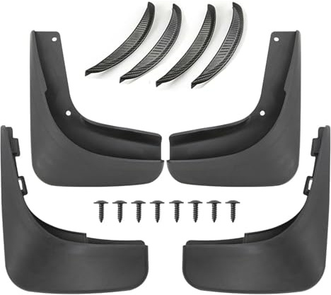 Auto Kotflügel Für VW Für G&olf 6 Mk6 Schrägheck 2009-2012 Set Geformte Schmutzfänger Schmutzfänger Spritzschutz Vorne Hinten Klappe Kotflügel(2)