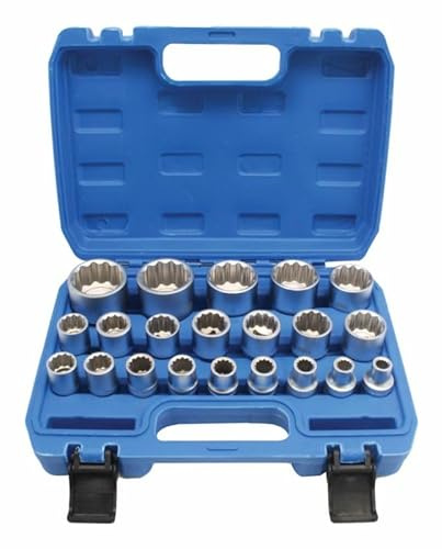 Satra XZN Jeu de douilles 12 pans 8-36 mm Entraînement 1/2 avec coffret en plastique