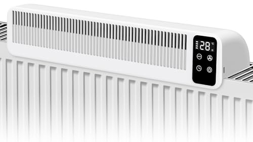 Naxup Heizkörper Ventilator, Heizungsventilator mit 3 Lüfter, Energieeffizienter Heizungsventilator, Erhöhen die Effizienz der Heizung, Leiser, für gleichmäßige Wärmeverteilung(5200mAh)