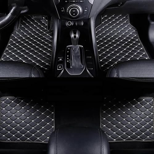 4 Piezas Auto Alfombrillas para BYD Dolphin Surf 2025, Cuero Alfombrillas Auto, Juego Completo de Alfombras Delanteras y Traseras Antideslizante Impermeables,White