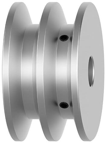 Remskiva, V-spårhjul, 1 st A-typ aluminiumlegering Kilremskiva Utsida 60 mm Hål med inre diameter 8~25 - Dubbelspår Industriell drivmotorhjul(25mm)