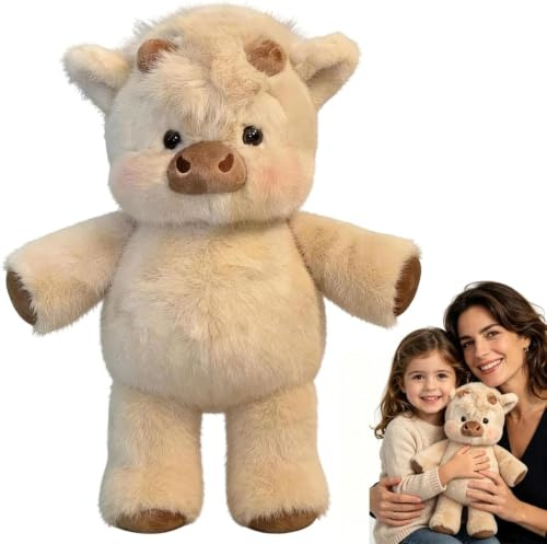 KOMEIYL 45cm Running Cow Plush, Rennende Kuscheltiere, Running Plush, Interaktive Kuscheltier mit Beweglichen Beinen, Süßes Plüschtier Geschenk für Kinder und Erwachsene