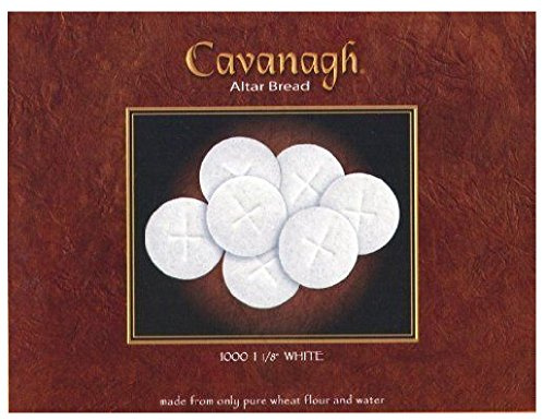 Cavanagh White Altar Communion Bread 1 1/8 (1000 Count) - Box of Thin Bread with Round Cross Design for Church Ceremonies & Altar – Perfect Church Supplies - Celebrating the Body of Christ