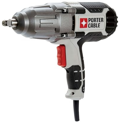 PORTER-CABLE Impact Wrench, 450 lbs of Torque, 1/2 Inch Hog Ring, 7.5-Amp, Corded (PCE211)