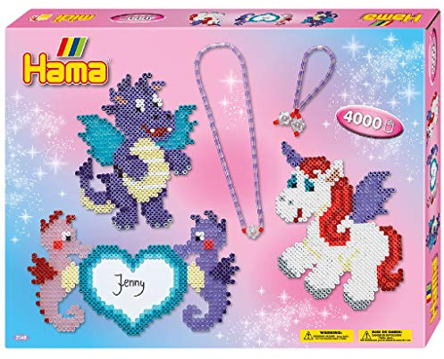 Hama 10.3148 Drache und Friends Geschenk-Box, Bunt