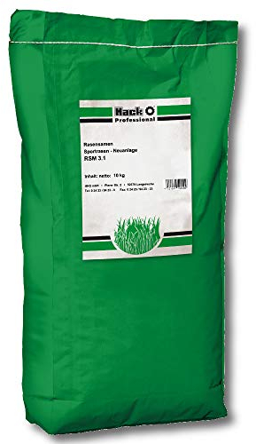 HACK PROFI Rasensamen 10 kg Sportrasen Neuanlage RSM 3.1 Grassamen Profimischung