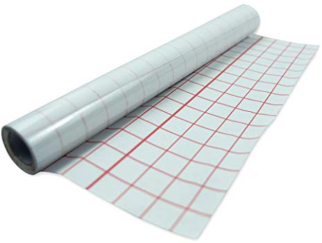 Self Adhesive Covering Film Super Clear Sticky Back Plastic Film Grid Cover Books (33cm x 5m)
