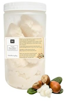 HalalEveryDay 28 oz Ivory Shea Butter- 100% Pure All Natural- Unrefined Organic Raw from Ghana- Raw African Shea Butter, Perfect for Skin, Face, Body, Hair Growth