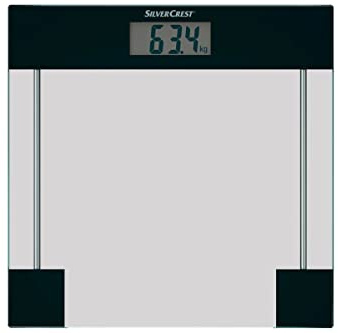 Silvercrest Glas Personenwaage SPWE 180 A2 Aus Glas Max 180 KG Schwarz