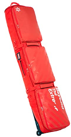 Multifunktions-Einzel-/Doppelboard-Skitasche mit Rädern, wasserdichte, gepolsterte Snowboardtasche, Boothelm, Teleskopreisen, Klettern, Campingrucksack, für Flug- und STR