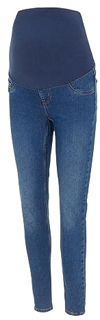 MAMALICIOUS Mlnewamy Skinny Mb Jeggings V. Noos, Mellanblå denim, M