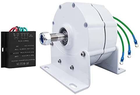 HUIZHITENGDA 9000W Dreiphasen -Lichtmaschine, 12 V 24 V 48 V Permanent Magnet Elektromotor Generator DIY Generator Permanentmagnetmotor für vertikale horizontale Windkraftanlage (12 V),24v