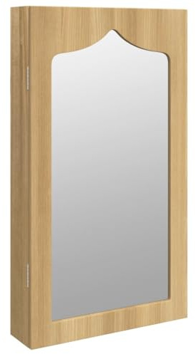 vidaXL Spegelskåp väggmonterat 37,5x10x67 cm, speglar, väggspeglar, smyckesspeglar, väggspegel, smyckesspegel, smyckesförvaring, spegelskåp
