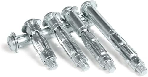 GETREY Expansionsbolzen Rawl, Ankerbolzen, M4 M5 M6 M8 Gipskarton-Expansionsschraube Rohr Hohlwandanker Dübel Metall-Expansionsbolzen Heimwerker (Länge: M5X65 (20 Stück)) (