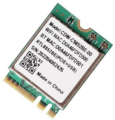 Modulo Wi-Fi 6 CDW-C9852BE Realtek RTL8852BE NGFF M.2 2230 Scheda WLAN 2,4 G/5 GHz WLAN Bluetooth 5.0 per WayPonDEV X1 SBC