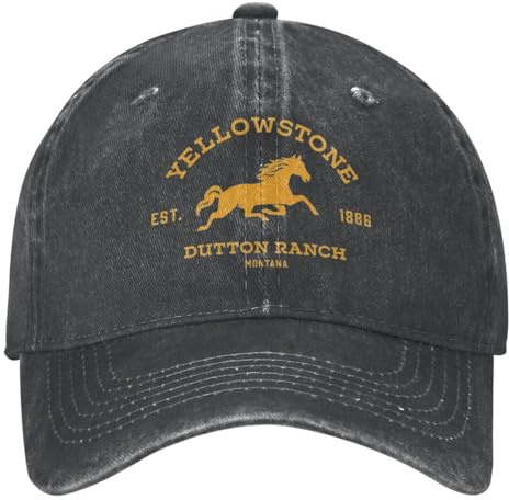 Casquette de Baseball Unisexe et à la Mode Yellow Stones Gold Montana s pour Vintage en détresse Washed Hats Casquette Dad Hat Adjustable Sports Outdoor Gifts