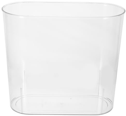COSMEVIVI Klarer Fischbehälter Kunststoff Ovaler Transparenter Aquarium-Tank Für Fische Und Schildkröten Langlebig Und Bruchsicher Für Zuhause Und Büro