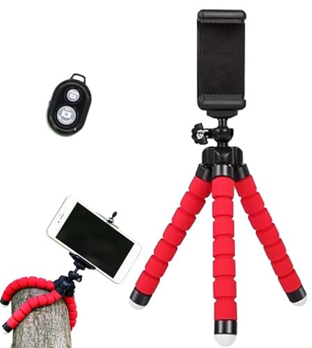 Weldphur Supporto per treppiede per telefono cellulare, treppiede flessibile per telefoni cellulari | Treppiede flessibile per fotocamera digitale, design Octopus,Treppiede portatile Treppiede per