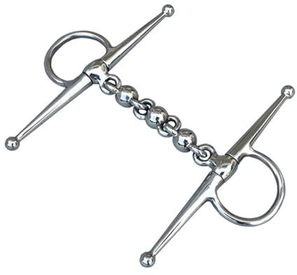 YDYAENIO Gebisse Pferdegebiss aus Edelstahl mit voller Wange, Pferdeprodukt, Pferdeausrüstung, Trense for Reitpferde(12.5cm Mouthpiece)