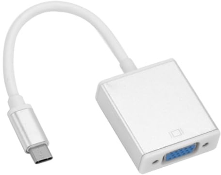 HOMSFOU Type-c to Vga Converter Cable Usb 3.1 Adapter for Hdtv Monitor Projector Full 1080p Support
