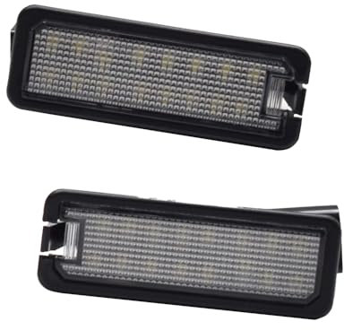 Yoegerery 2 PZ LED Licenza Numero Targa Luce Per Passat B6 Lupo Scirocco 12V Luci Targa per Auto Per VW Polo GOLF 4 5 6 7 6R