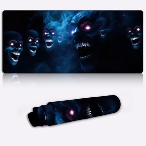 haunting gothic nightmare Mouse Mat Extended for Gamers, Non-Slip Base Office Home Novelty Printed Desk Accessory Large Laptop Desktop Printed Art Ergonomic 600 * 350 * 4mm