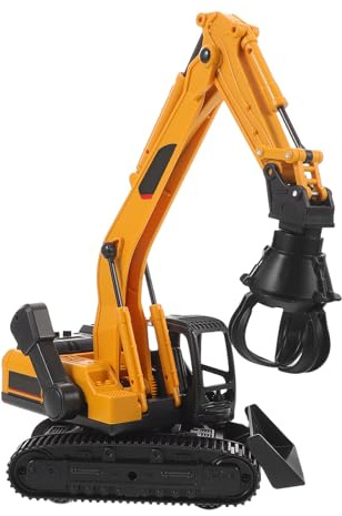 Gatuida Baufahrzeug-Spielzeug: Holzgreifer-Bagger, Schwerlast-Greifer, Baustofffahrzeug, Ingenieur-Kollektion, Spielzeug für Jungen, Geburtstagsgeschenk, Neujahrsgeschenk