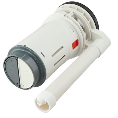 Válvula de descarga doble para inodoro para sistemas basados en tanque con descarga de modo dual y construida con ABS y piezas de acero inoxidable 304 (21 cm)
