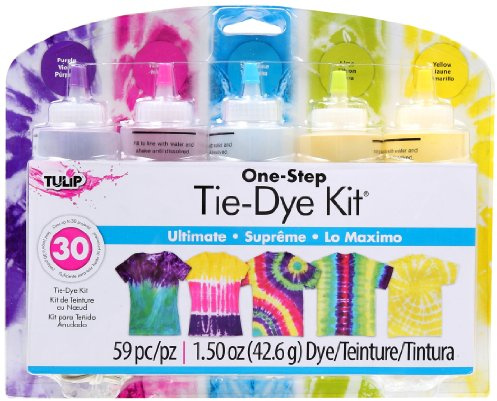 I Love To Create Tulip One Step Tie Dye Ultimate 5 Color Kit, 59 Pieces