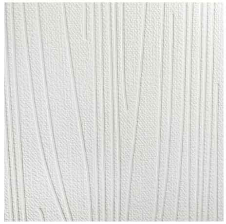 Graham & Brown Paintable Subway Stripes Wallpaper, White (19784)