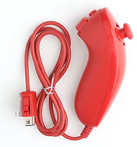Lookshop Manette Nunchuk Filaire pour Wii U Rouge