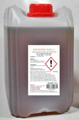 5 L Luftporenbildner LP - Betonzusatz - gegen Frost und Tausalz (EUR 6,60/L)